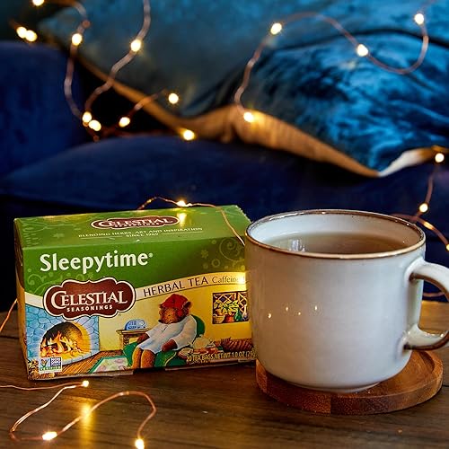 Miniatura 4 de Celestial Seasonings Paquete variado de té de hierbas, especias de Bengala, Sleepytime, manzanilla de miel y vainilla, pasión de melocotón campo,