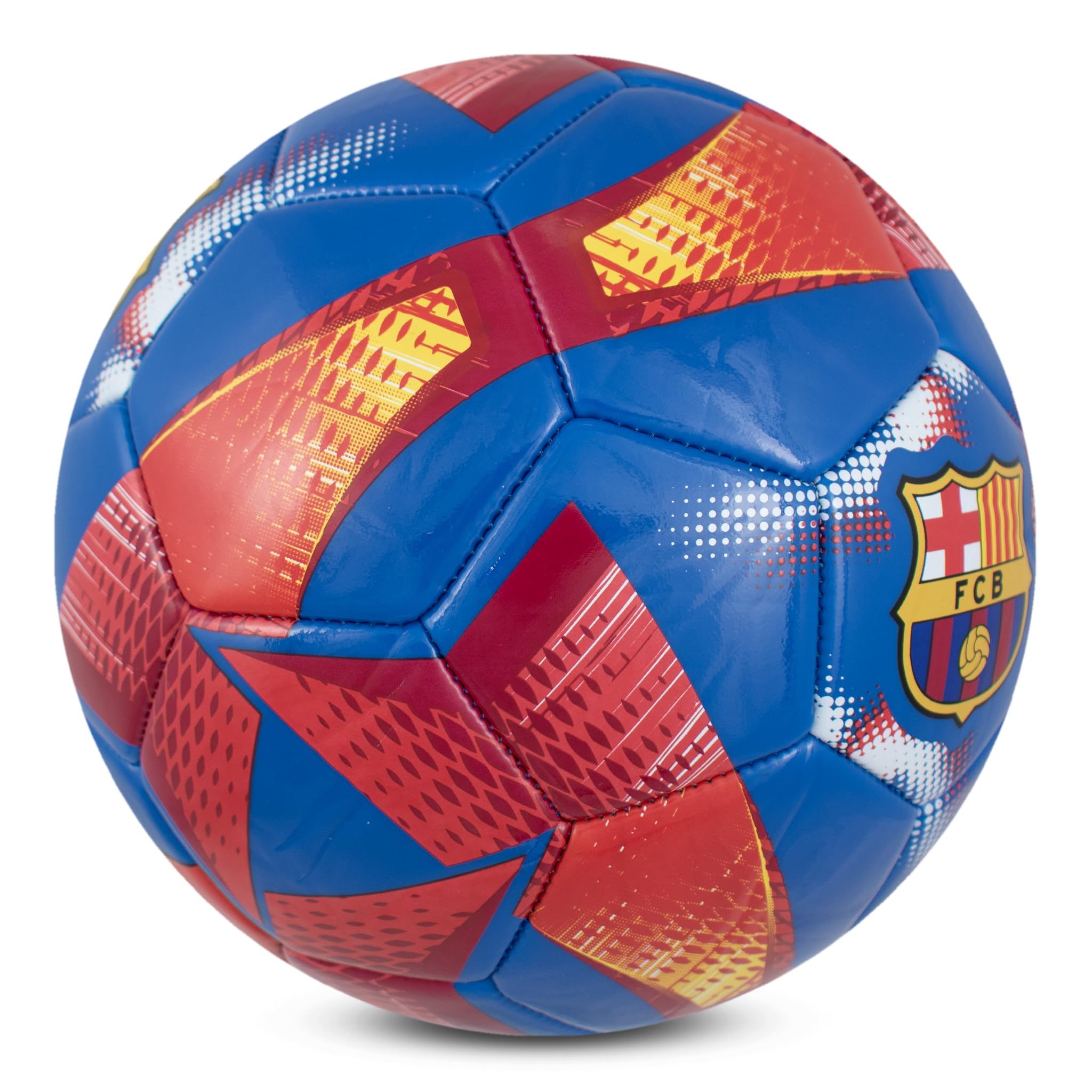 Hy-Pro Ballon de Football sous Licence Officielle FC Barcelone Taille 3 Motif Spirale Marchandise Barca Entraînement Collection pour Enfants et Adultes