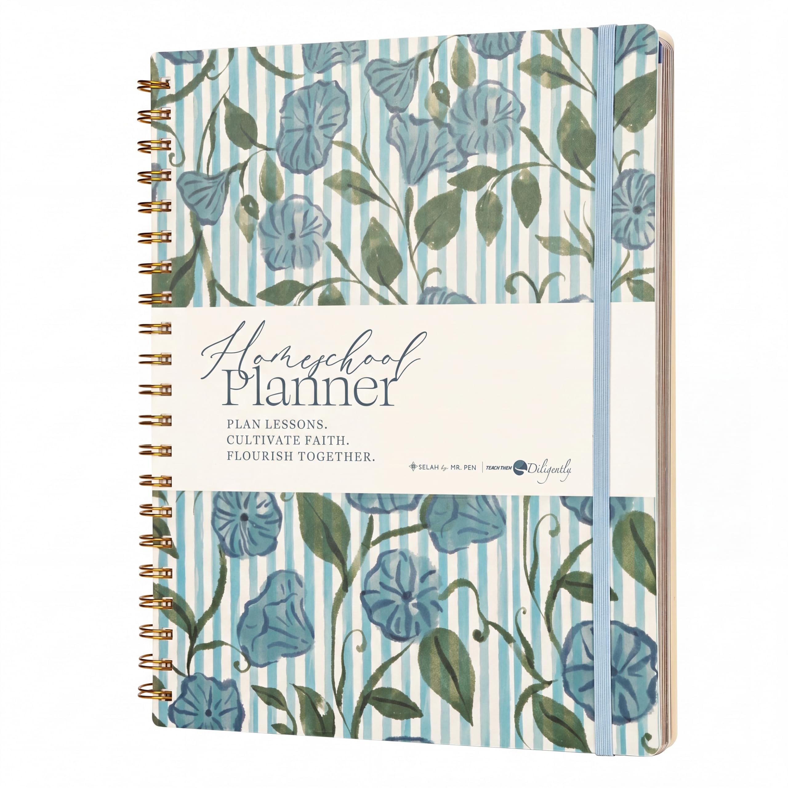 Mr. Pen - Agenda scolastica 21,6 x 27,9 cm, progettata in collaborazione con insegnargli diligentemente, organizer settimanale e mensile senza data, rilegatura a spirale, pianificatore di lezioni