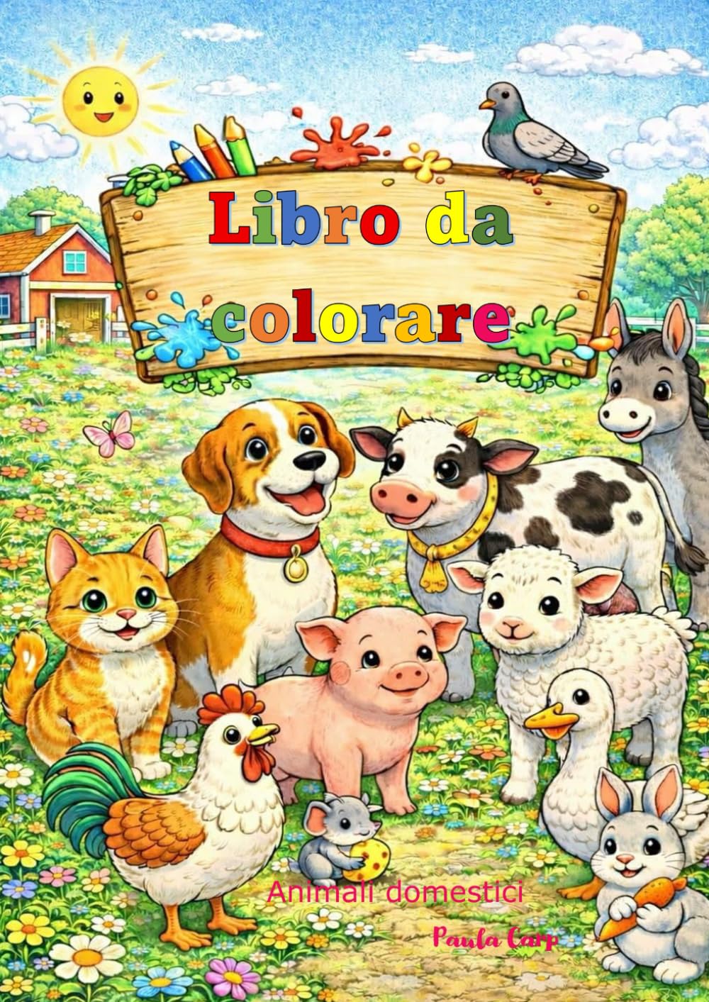 Libro da colorare: animali domestici