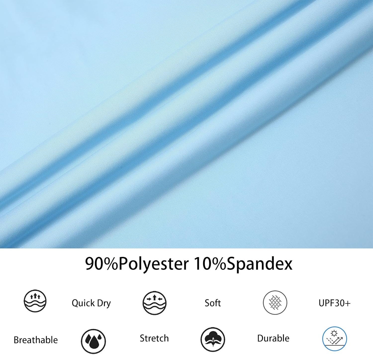 Alex Vando Mens Golf Shirt Moisture Wicking Quick-Dry Solid Long Sleeve Polo Shirts for Men