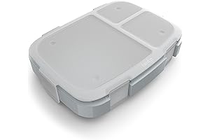 Bentgo Fresh - Gray Reusable 4-Compartment Lunch Box with Built-in Portion Control
