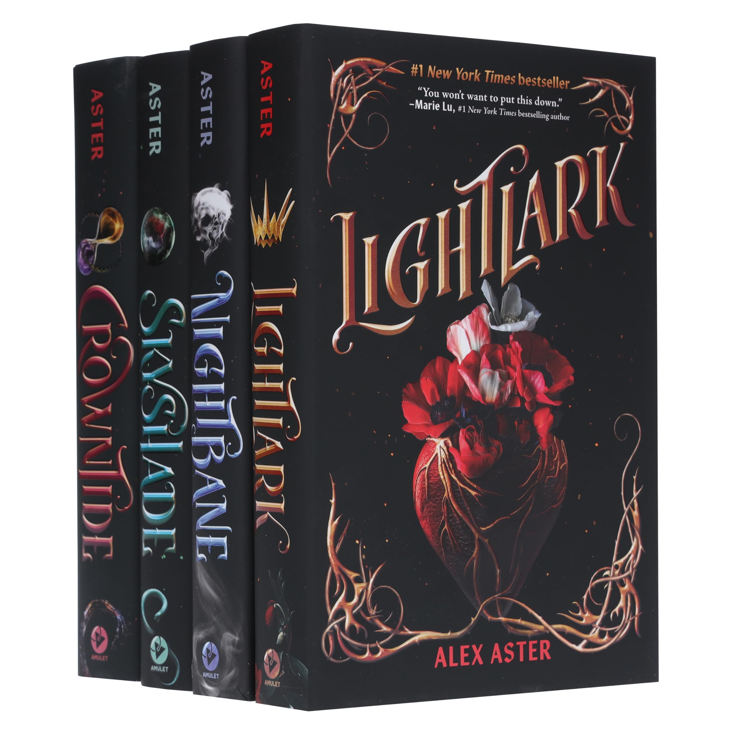 The Lightlark Saga By Alex Aster 4 Books Collection Set (Lightlark, Nightbane, Sky Shade & Crowntide)