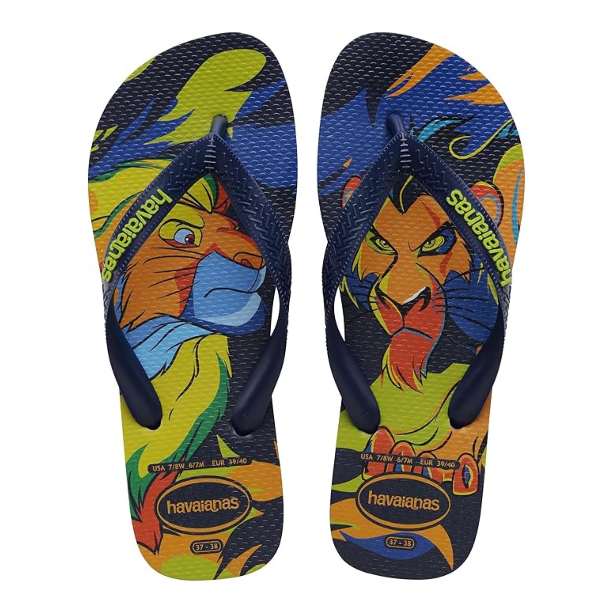 Havaianas Top Disney Classic Unisex Adults FlipFlop Navy Blue 5.5/6 UK