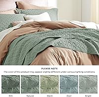 Vista 34 de Bedsure – Juego de colcha ligera con patrón de tejido de canasta, juego de edredón suave para todas las estaciones, incluye 2 fundas de almohada