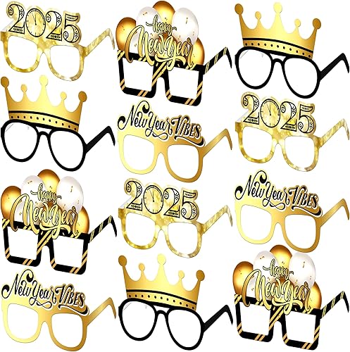 Miniatura 8 de KatchOn, Gafas de Feliz Año Nuevo 2024  Paquete de 12, gafas de fiesta de Año Nuevo 2024  Gafas de feliz Año Nuevo, decoraciones de Año Nuevo 2024