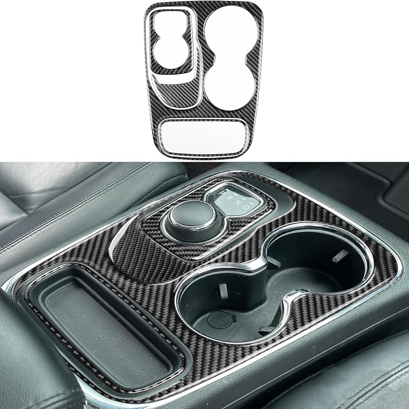 Moldura de acabamento em fibra de carbono para painel interno do Dodge Durango NVCNX DD1120