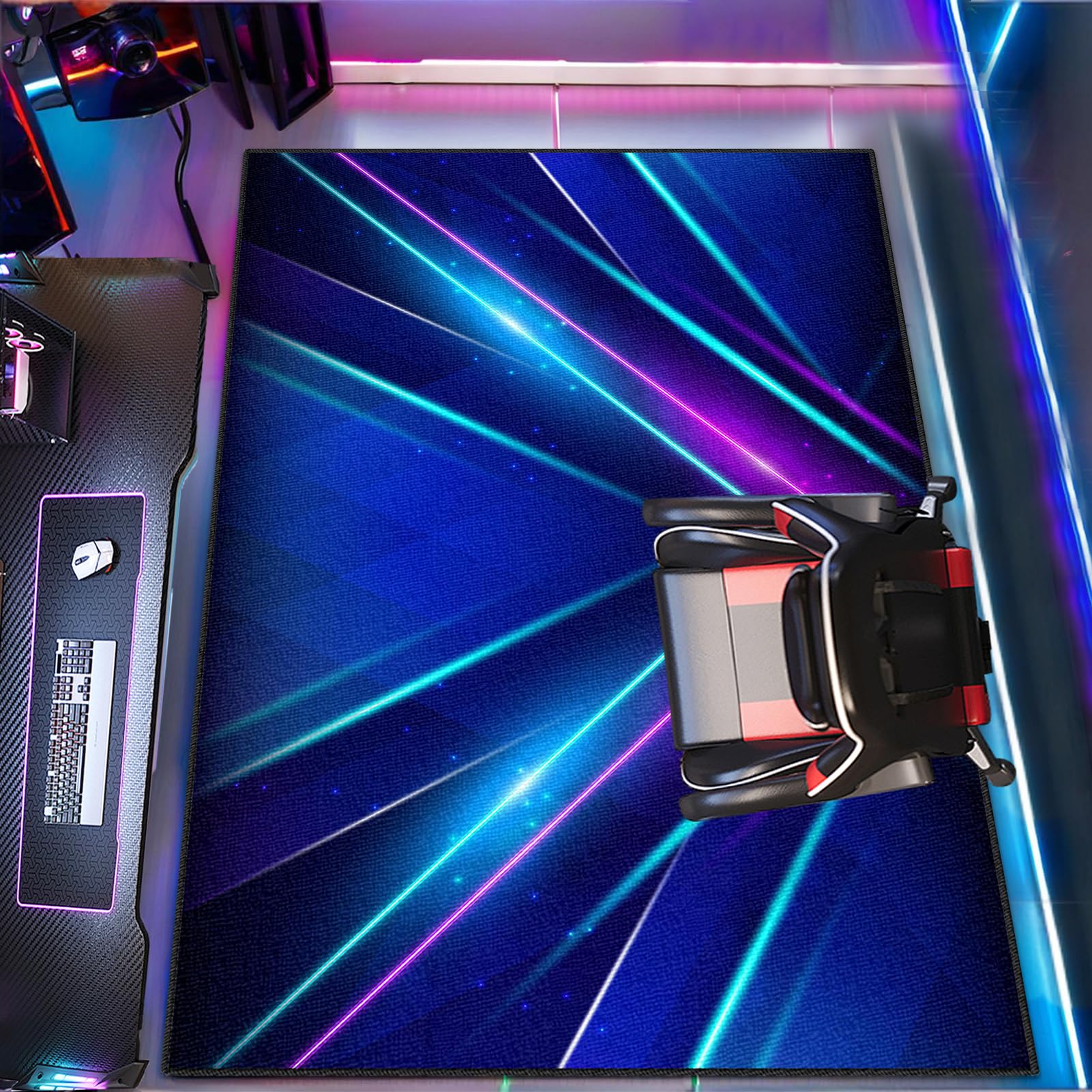 Decoration chambre gaming avec ce grand tapis de sol pour ado passionné
