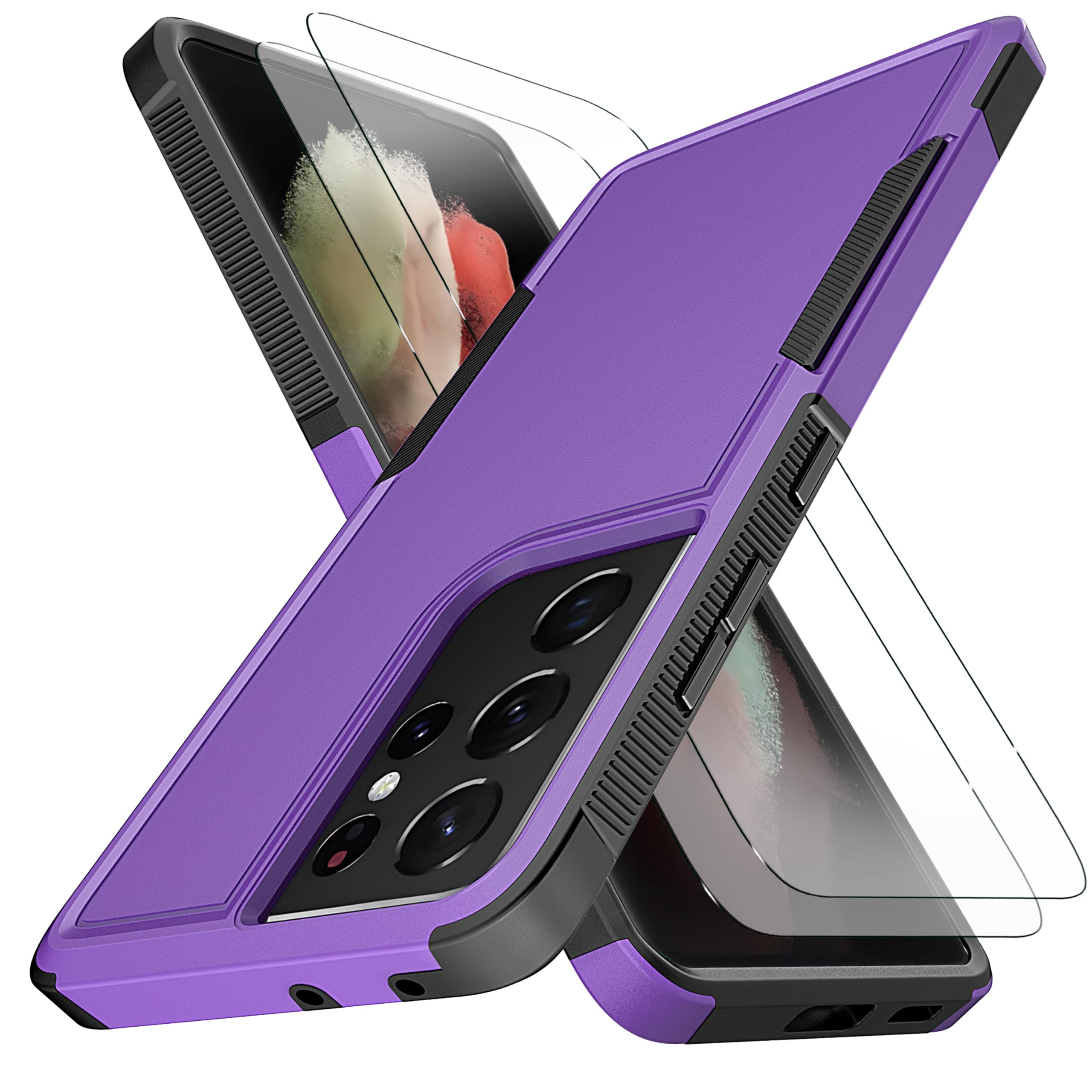 Coque Galaxy S21 Ultra anti-chute protégeant l'écran tactile des rayures et fissures