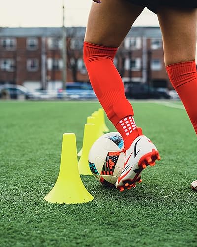 Miniatura 9 de Grip Socks with Leg Sleeves and Shin Guard Straps Anti Slip Non-Skid Durable & Comfy Soccer Socks for Training & Matches