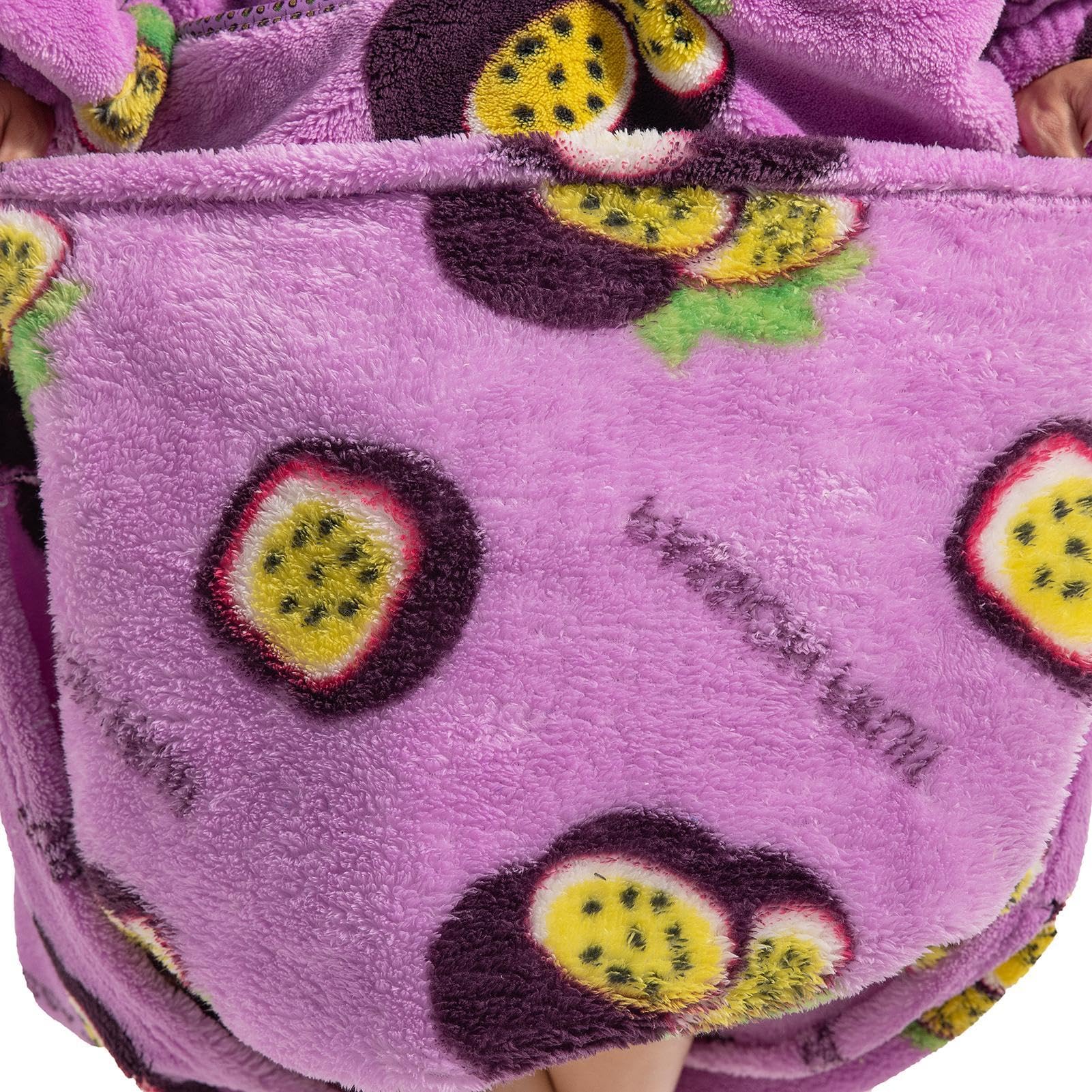 Coperta con cappuccio oversize | Allunga super morbida coperta con cappuccio con tasca | Coperta universale con cappuccio, coperta indossabile in peluche per casa, divano, bambini
