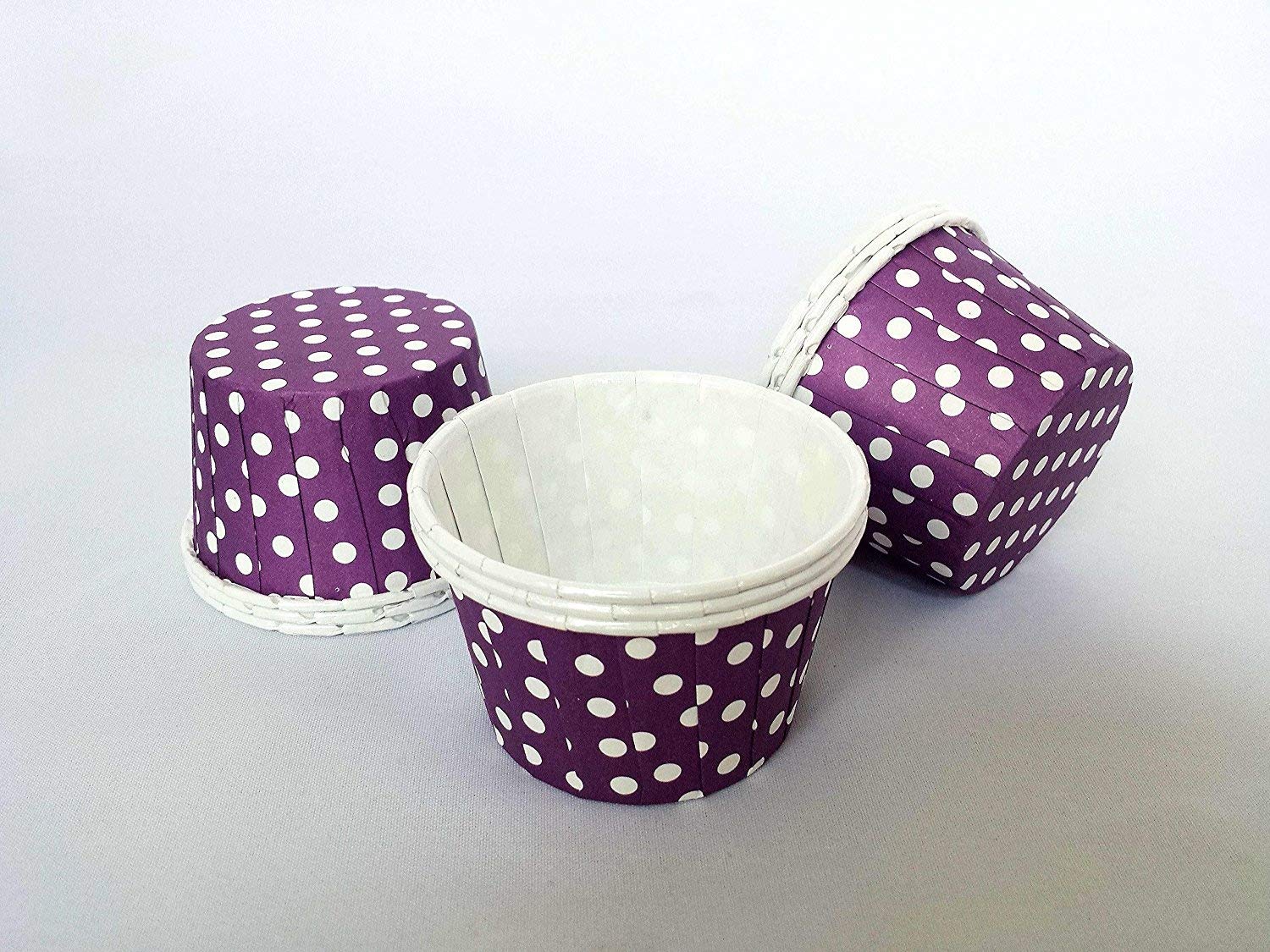 Cups & Cases 48 Pack Purple Pleated Baking Cups Standard Size Cupcake Cases โ image 1