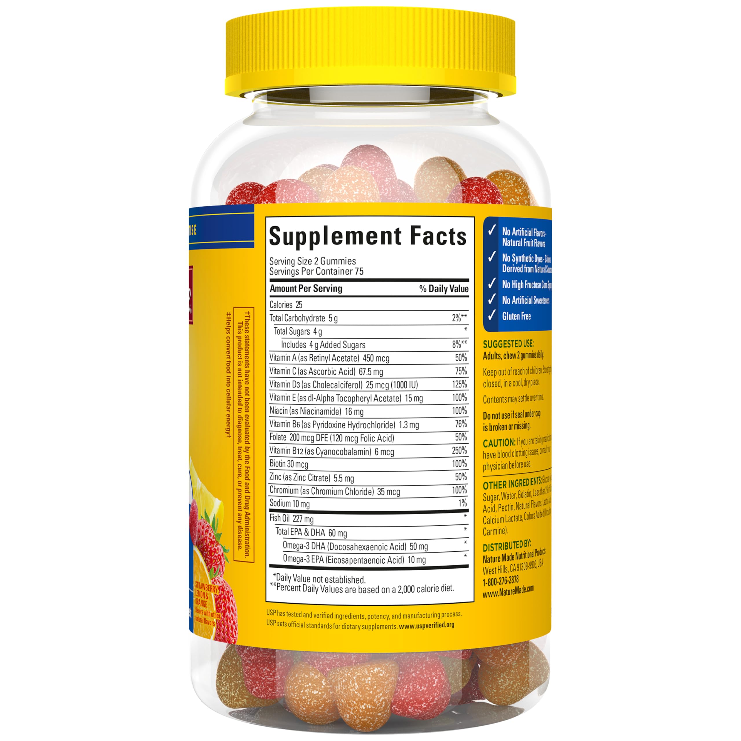 Nature Made Mens Multivitamin Gummies with Omega-3, 150 Count — Amazon image 11