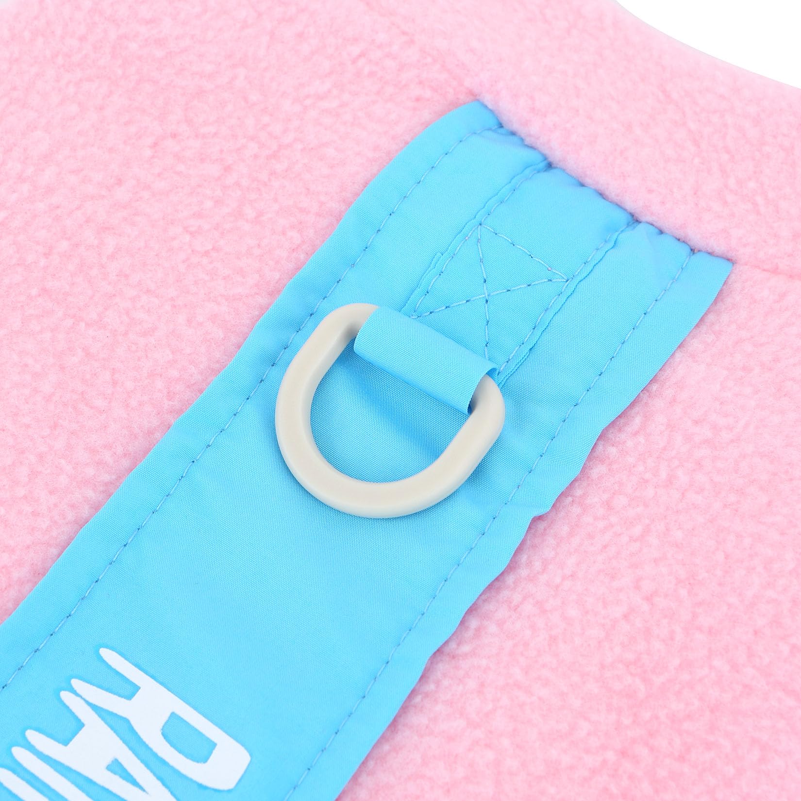 Pijamas de Forro Polar para Perros pequeños, Mono de Cachorro con Anillo en D y Letra Impresa, Suave Jersey de Cuatro Patas, Ropa acogedora de Invierno y otoño, Ropa de Dormir para Mascotas,