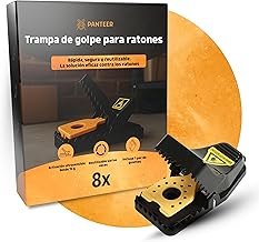 Schädlingsmeister Mouse Trap 8 Pack Extra Sensitive 15g Impact Force 800g Includes 1 Pair of Gloves Reusable Mouse Trap Home Mouse Trap