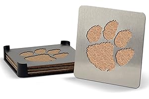 Clemson Tigers 2023 NCAA Boasters 4-Piece Coaster Set