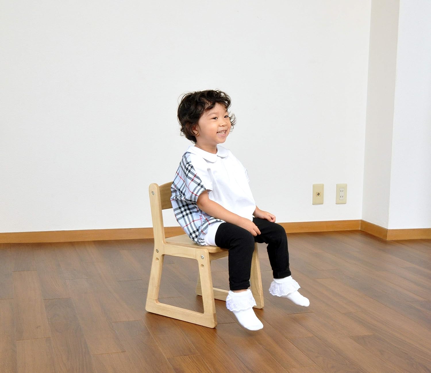 シモオカ フィオレ キッズチェア ナチュラル 1歳半~