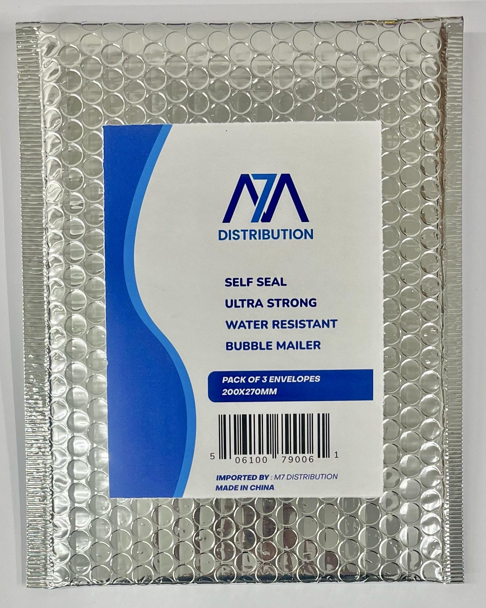 Luftpolster-Versandtaschen, Metallfolie, wasserdicht, selbstklebend, silberfarben oder schwarz, 40 Packungen mit 3 Größen B, D oder F, Größe D, 120 Stück