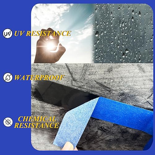 Miniatura 5 de Cintas de pintor de alta calidad, 0.94 pulgadas x 65 pies, 9 rollos, cinta adhesiva de pintura, protege superficies y se quita fácilmente, cinta de