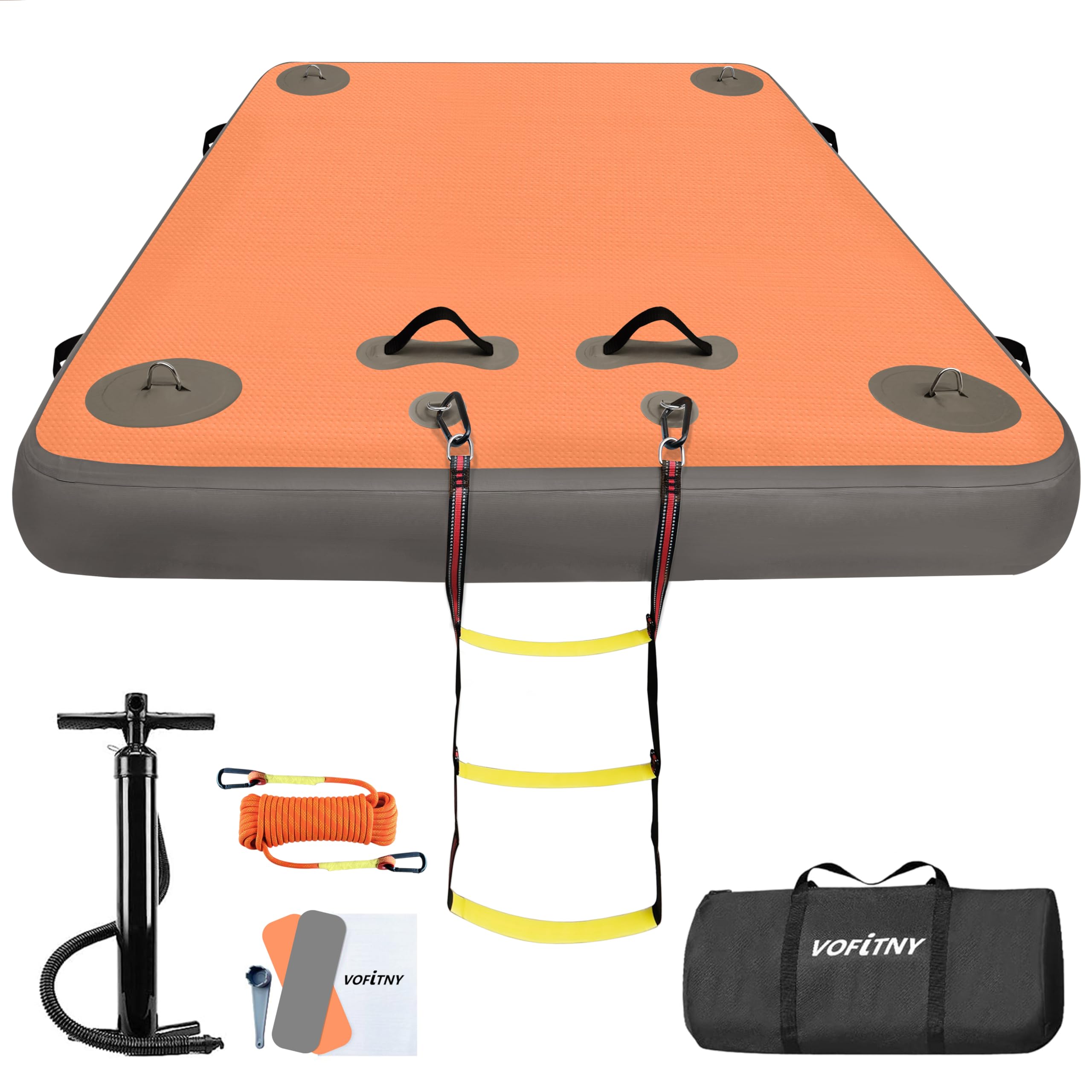Inflatable Matis Raft Snapklik.com : VOFiTNY Inflatable Floating Dock Swim Air Platform ...