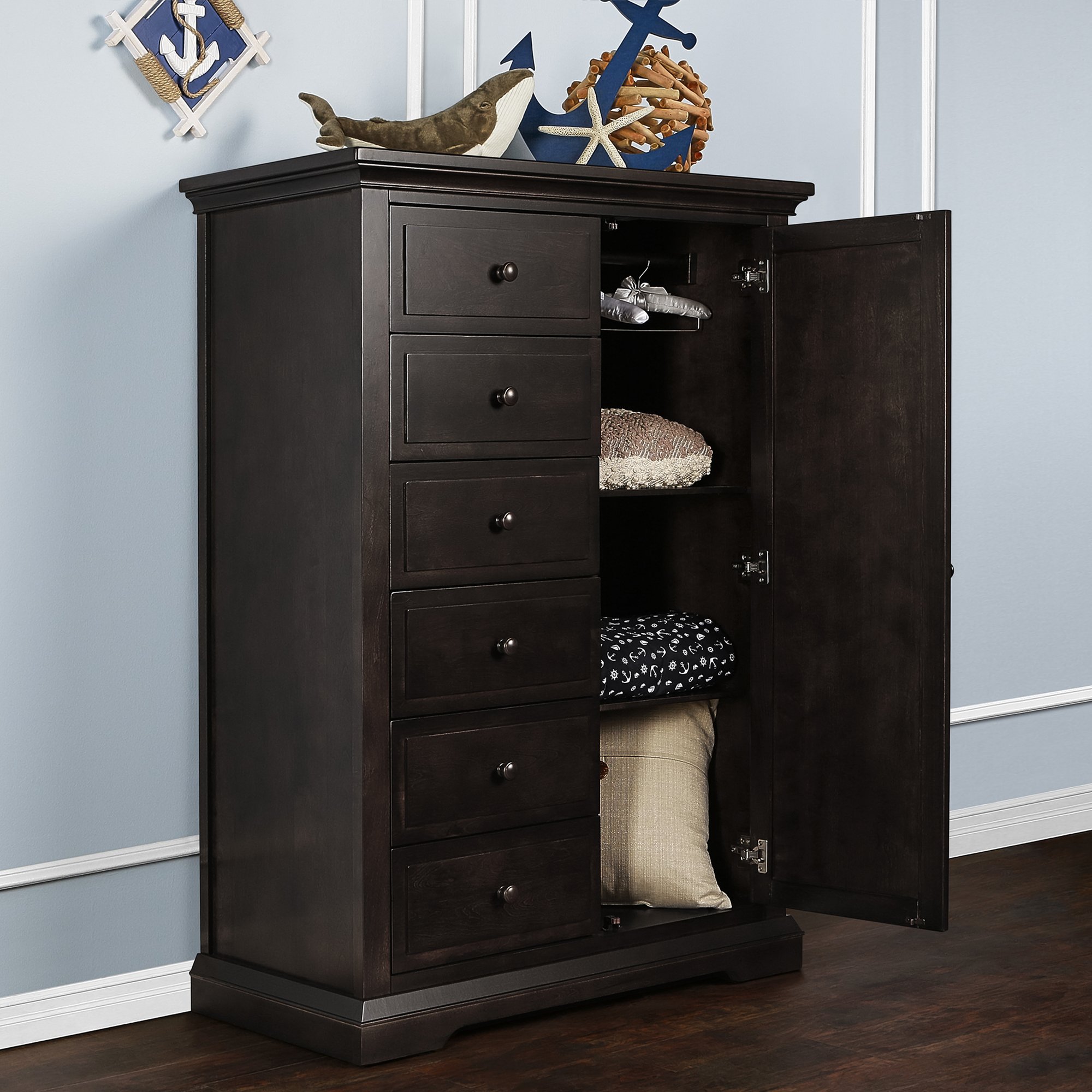 Drawer Dresser Evolur Parker Dresser Evolur Parker Chifferobe Cafe - Main Image