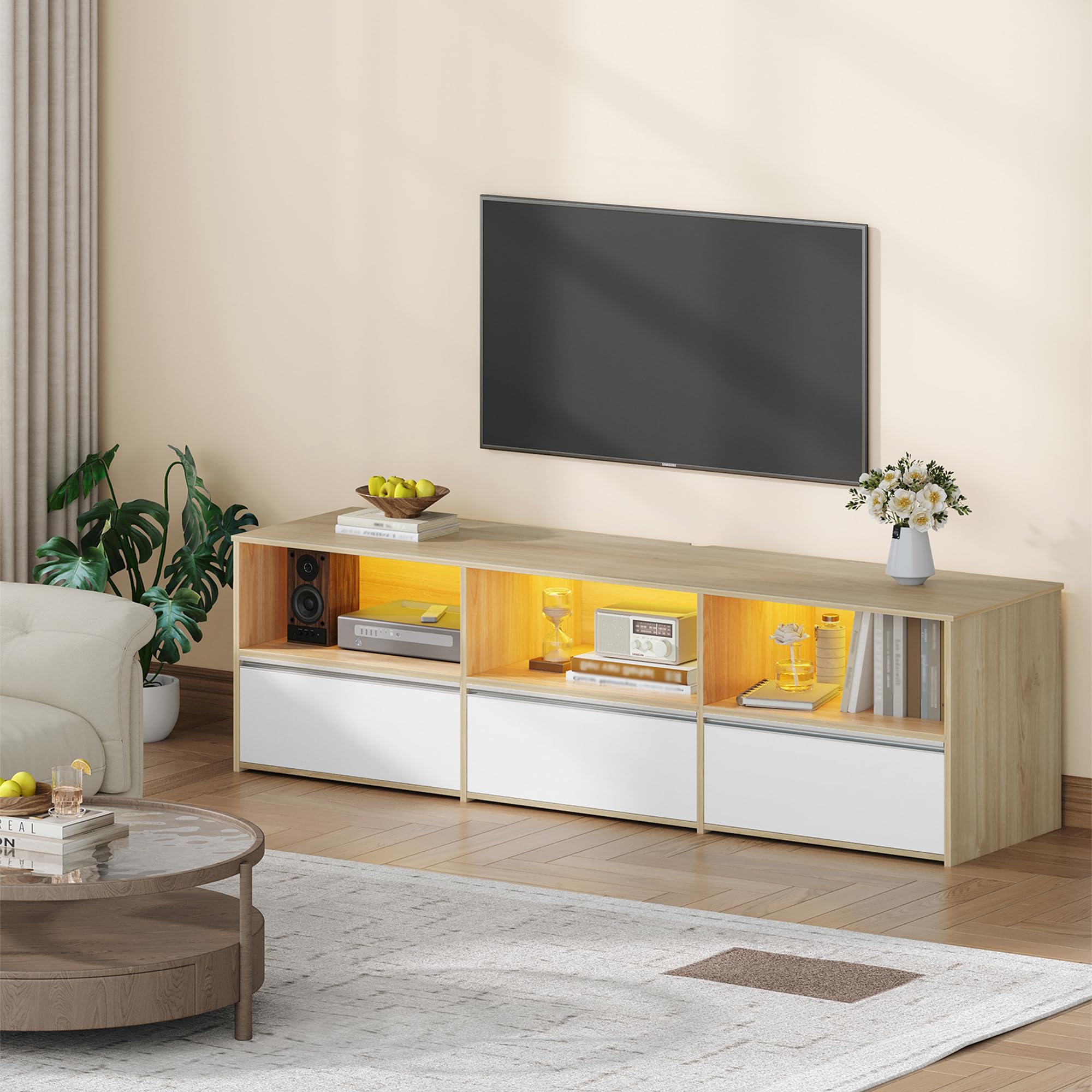 Hzuaneri Ławy pod telewizor i szafki pod telewizor ETV16531WEU
