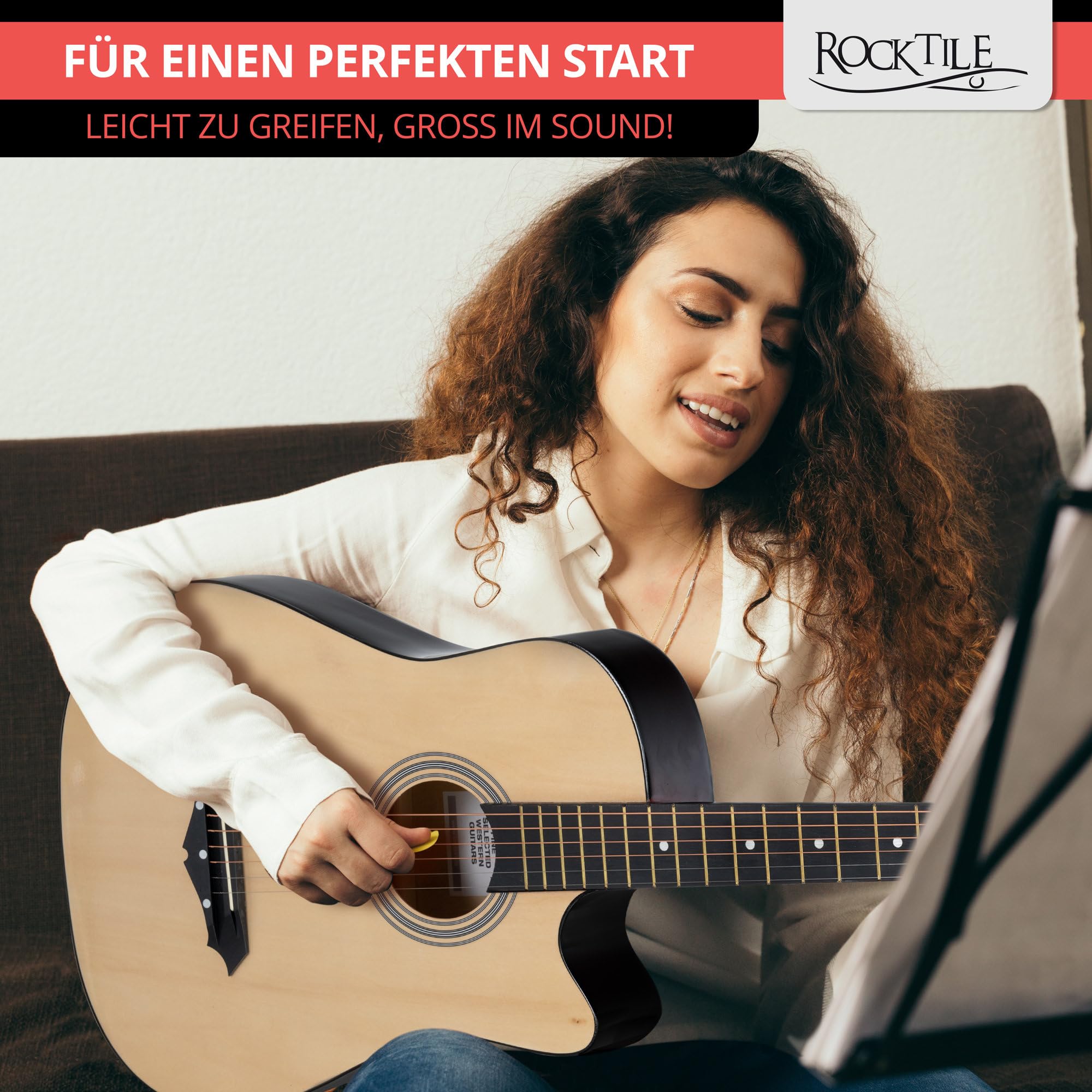 Rocktile WSD-5C-NT Chitarra Acustica Dreadnought Set Natural