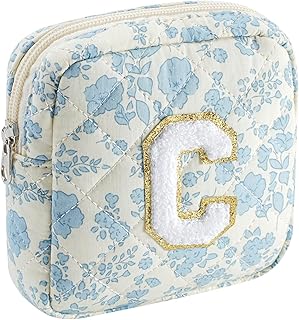 JOVAKIT Pequeña bolsa acolchada de maquillaje...