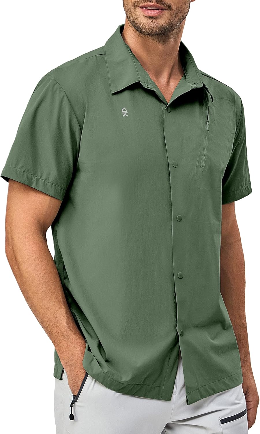 Little Donkey Andy Men's Lightweight Quick Dry Shirts for Hiking Travel Breathable UPF50 Relaxed Fit