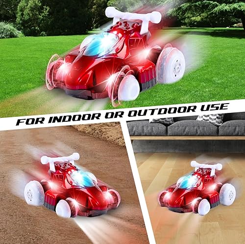 Miniatura 3 de Mindscope La acción del truco rojo del control de radio de Hoverquad enciende el vehículo LED 27 MHz