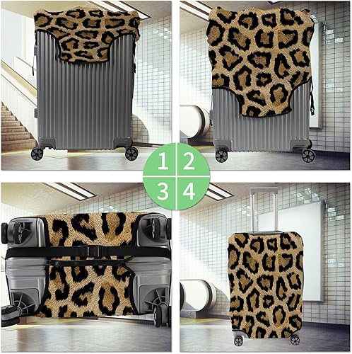 Miniatura 5 de FUYOCWE Fundas de equipaje para maleta, aprobadas por la TSA, protector elástico lavable para maleta, funda protectora para maleta de 19 a 32