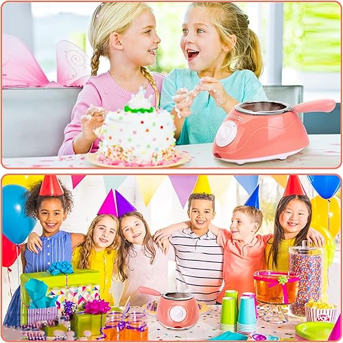 Miniatura 7 de Olla para fundir chocolate, calentador eléctrico de chocolate, fuente de fondua, kit de olla para derretir chocolate, dulces, leche, mantequilla,