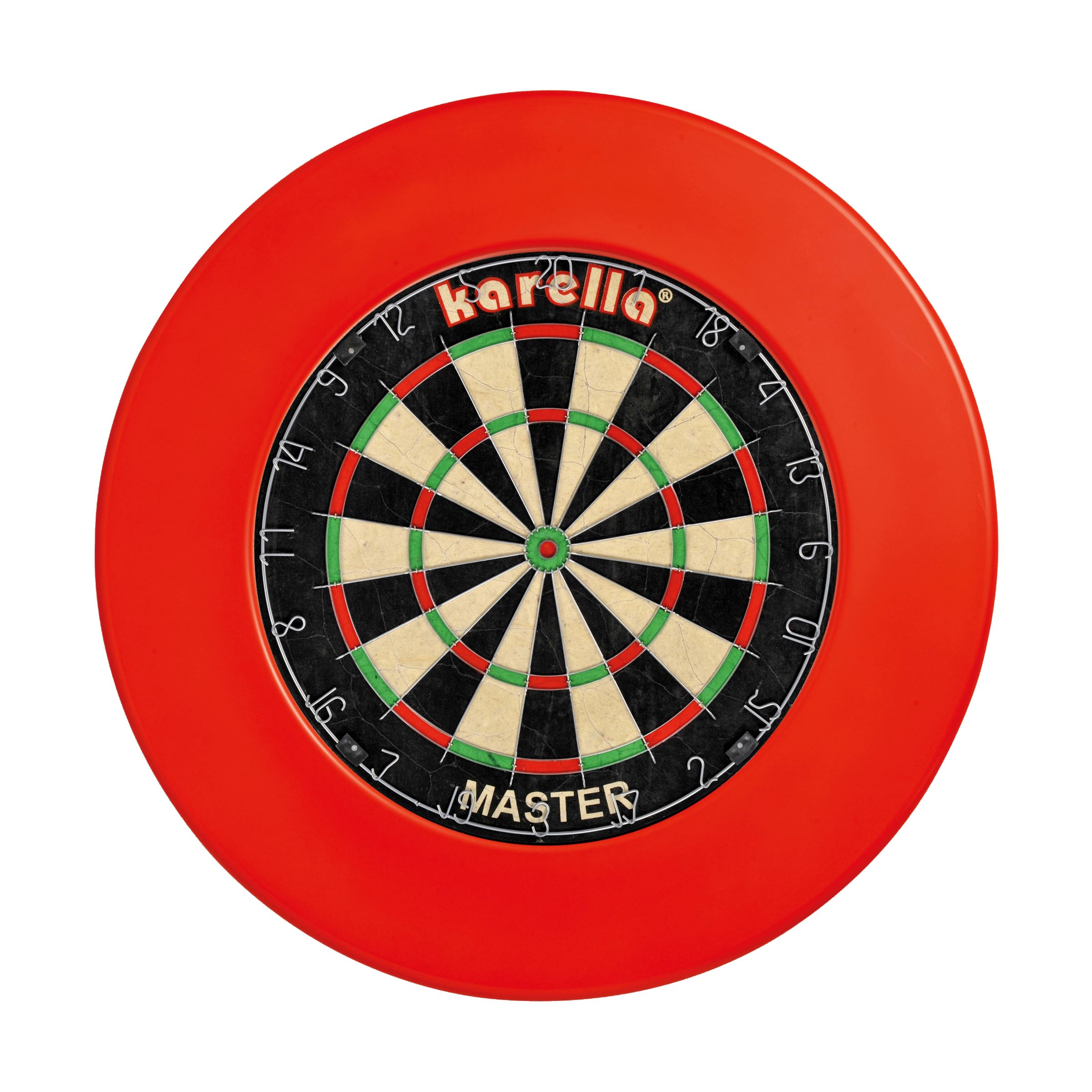Karella 8076.03 Cible de fléchettes Surround/Anneau en PU Rouge