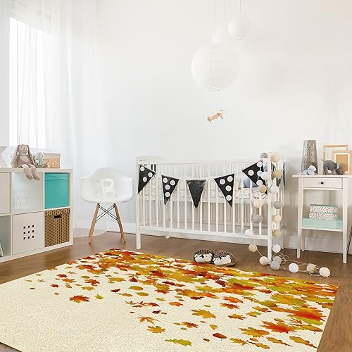 Miniatura 2 de Alfombras antideslizantes y lavables, para Acción de Gracias, otoño, hojas de arce caídas, casa de campo, para interiores, decoración del hogar,