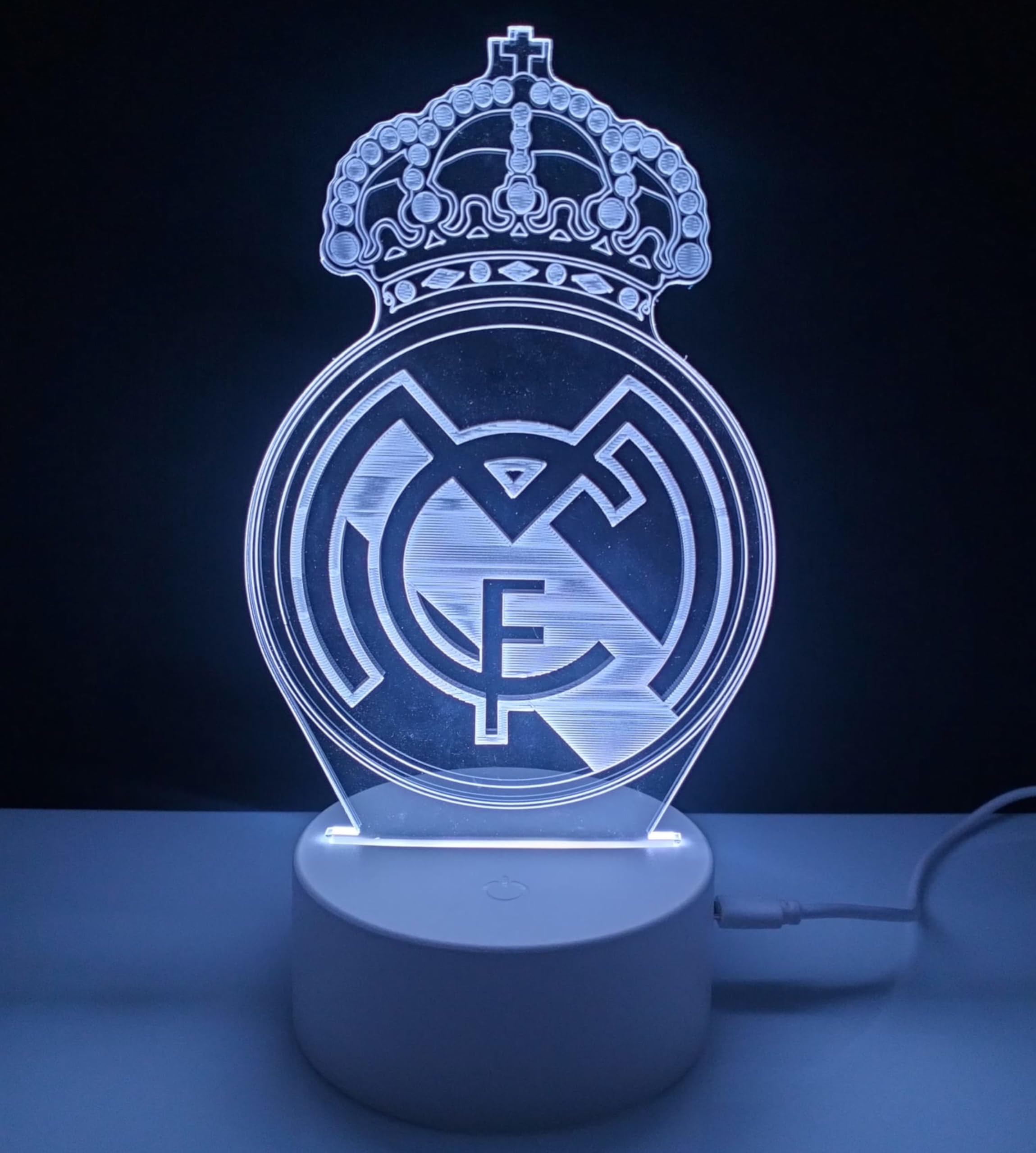 Lámpara 3D decorativa iluminacion interior futbol