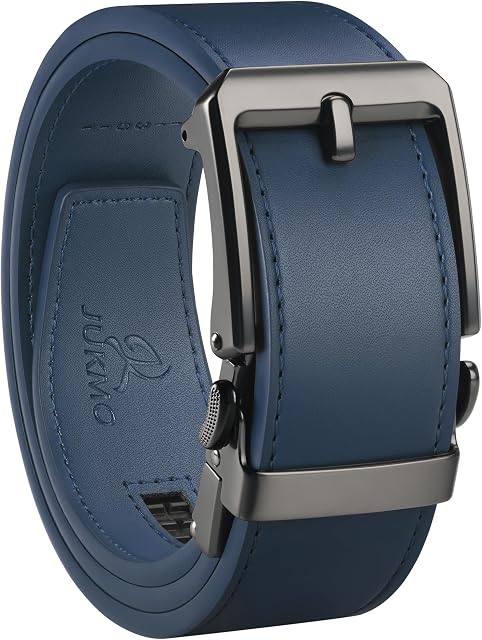 JUKMO 1.5" (38mm) Ceinture en cuir pour hommes en boîte cadeau