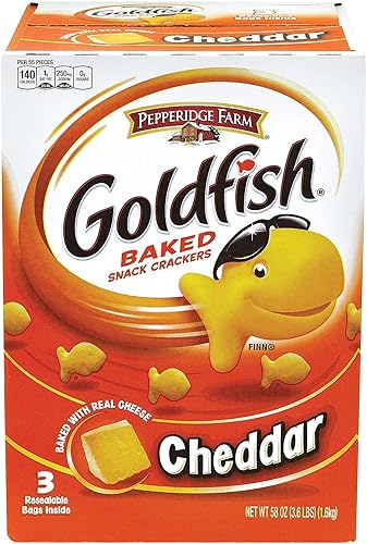 Miniatura 8 de Pepperidge Farm Goldfish, Cheddar, bolsas de 1.5 onzas (paquete de 72)