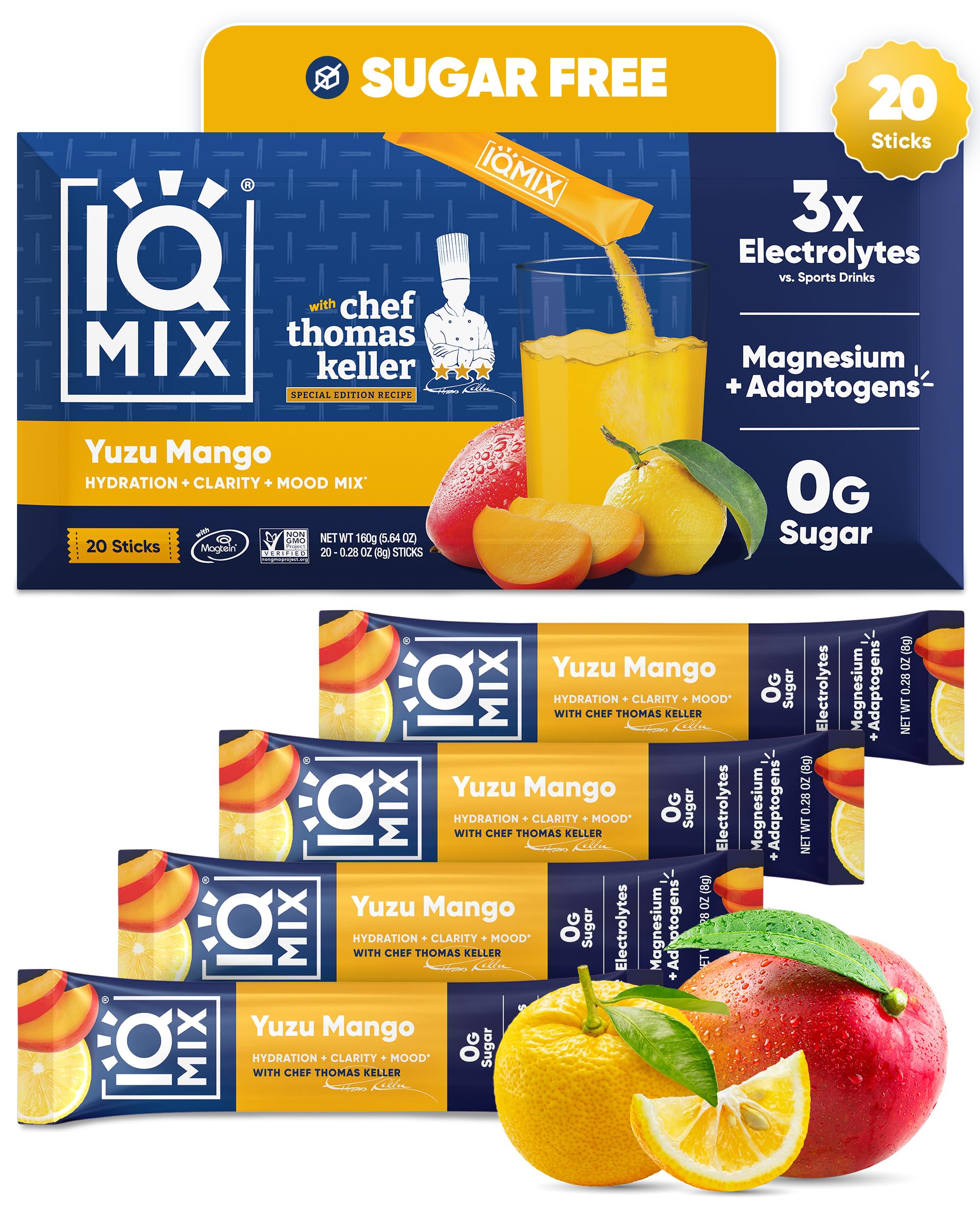IQMIX Sugar Free Electrolytes Powder Packets, Blood Orange 20ct — Amazon image 9
