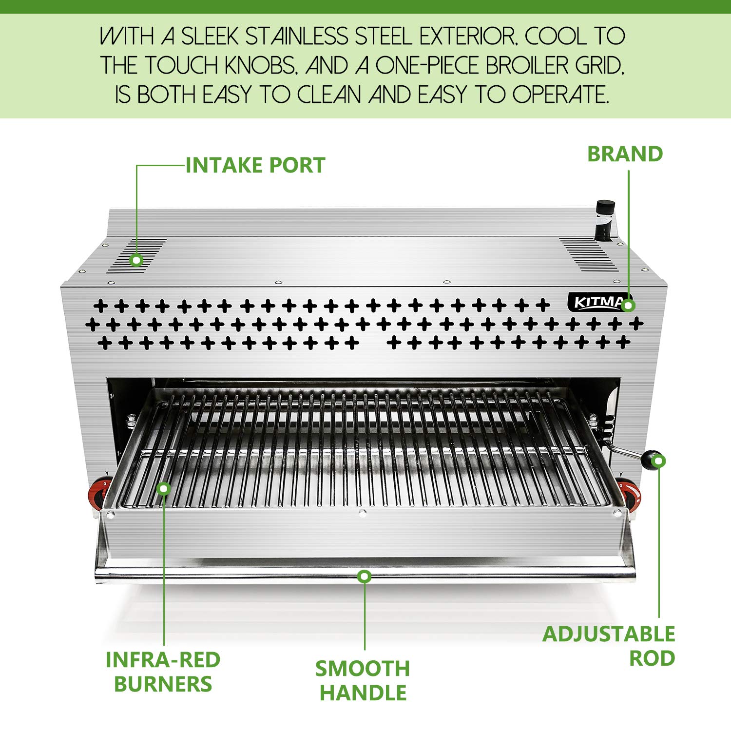 Buy Commercial Salamander Broiler, KITMA Natural Gas Cheese Melter