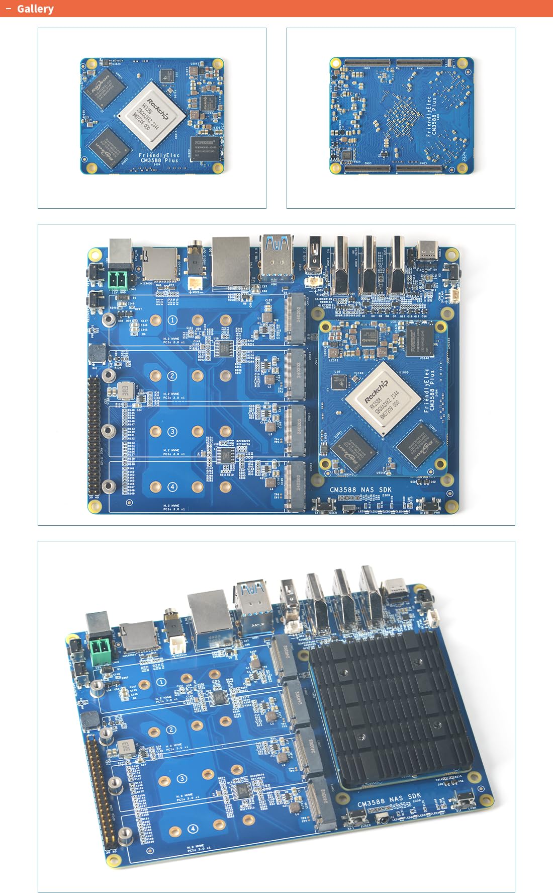 youyeetoo CM3588 Plus Mini NAS Platform, hasta 8K Video, RK3588, OpenMediaVault Fit, 32GB LPDDR5, 4 x M.2 PCIe 3.0 Sockets, soluciones NAS, servidor doméstico, almacenamiento en la nube local (16G +