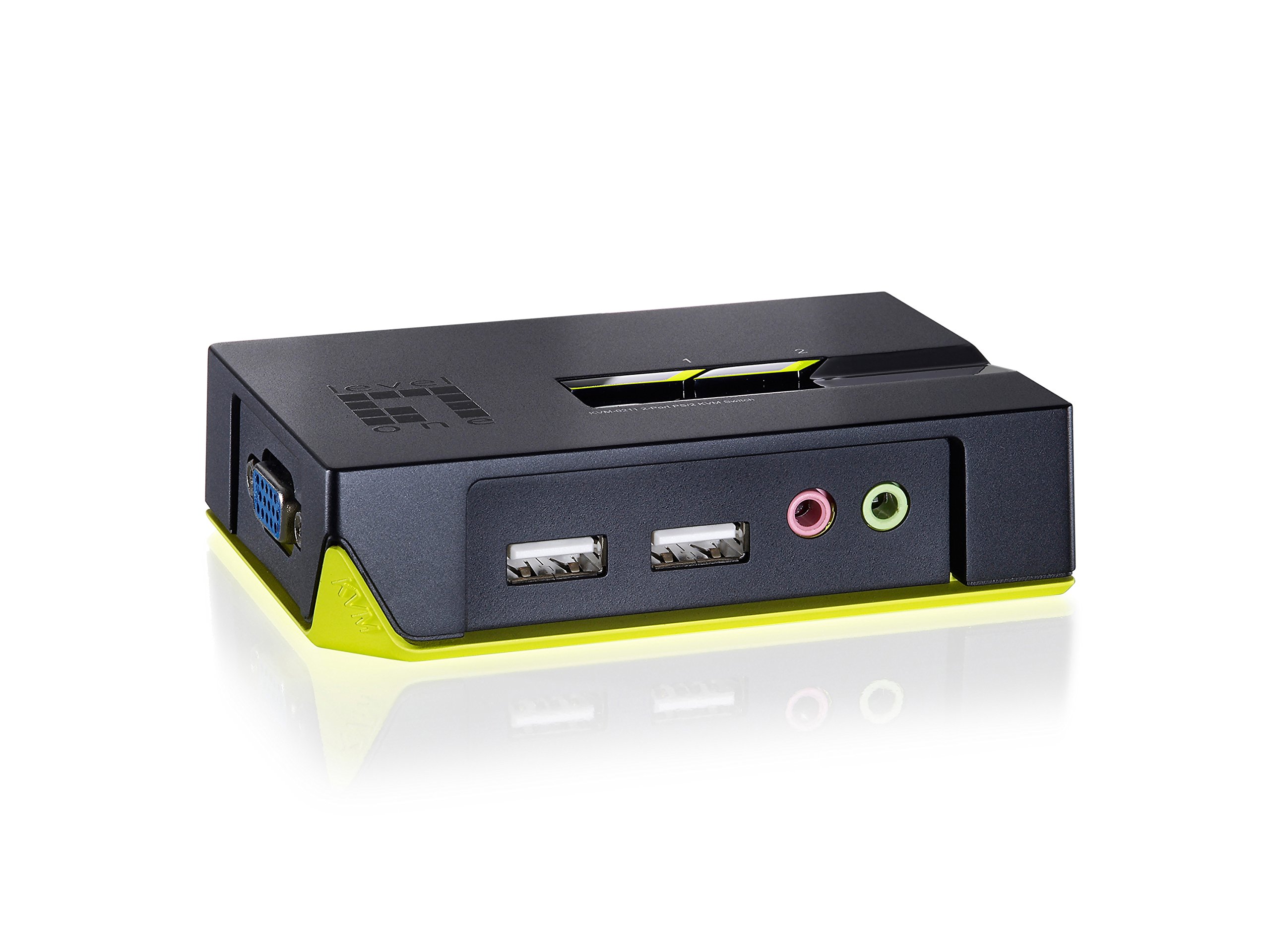 LevelOne,590221,KVM-0221 AA82-Port USBKVM-Switch mit Audio