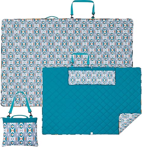 Mantas de pícnic extra grandes, impermeables, a prueba de arena, para exteriores, de gran tamaño, 73 x 59 pulgadas, tapete de picnic de 3 capas para