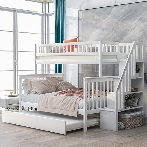 Harper & Bright Designs Twin Over Full Size Bunk Bed