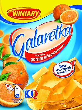 Polish Winiary Orange Soft Jelly - 3 Pack Galaretka o Smaku Pomaranczowym