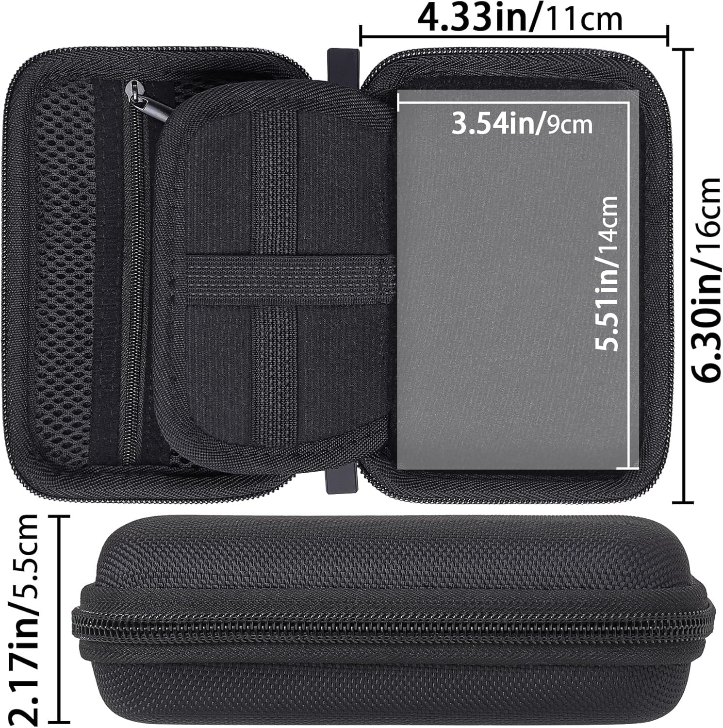 co2CREA cassa custodia borsa per Seagate Storage Expansion Card/Crucial X9 X10 Pro/WD Elements SE Unità a stato solido portatile,portatile a stato solido da 2,5 pollici(solo scatola)