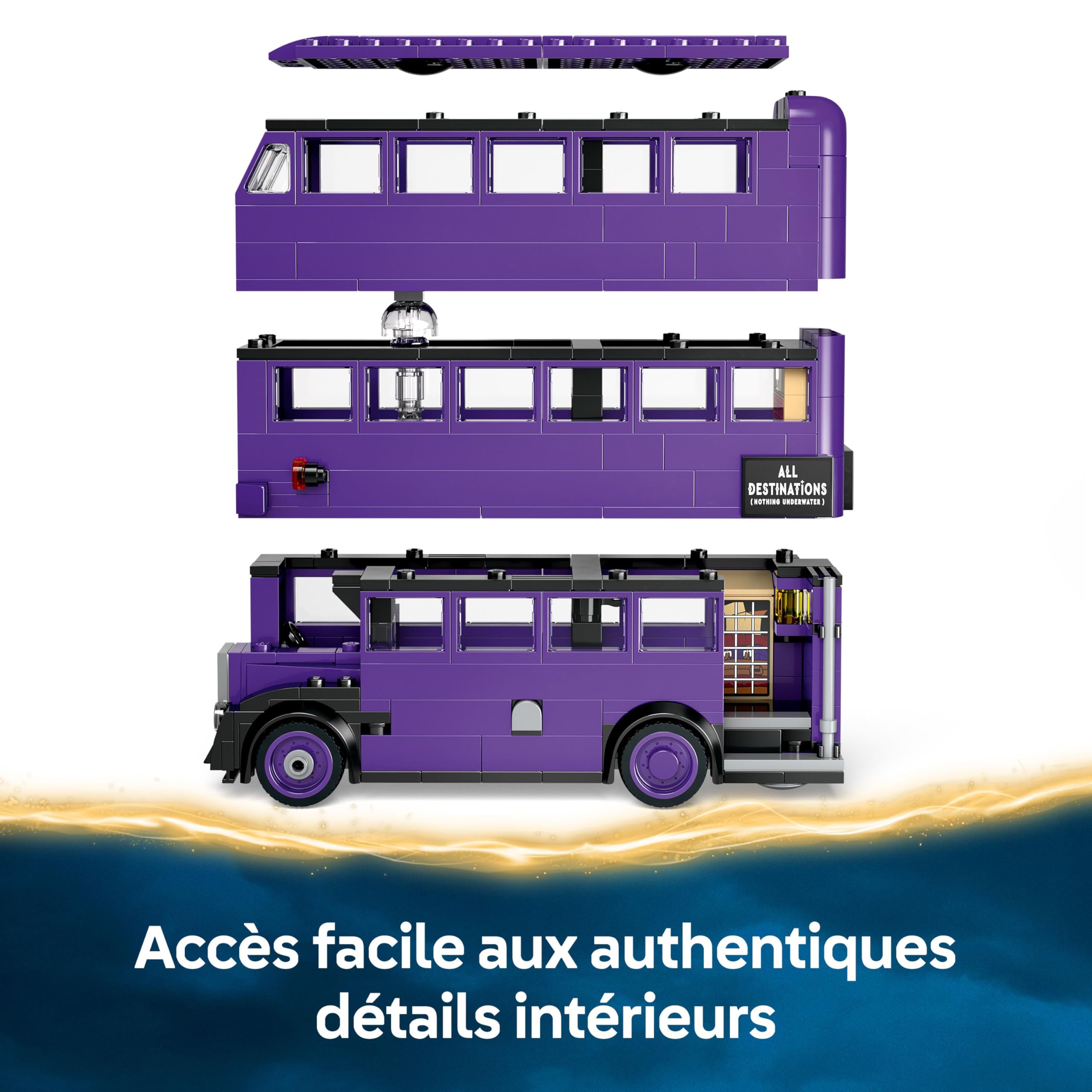 LEGO Harry Potter Aventure en Magicobus - Jouet pour Sorciers avec 5 Minifigurines Collector & Accessoires dont Baguettes Magiques - Cadeau sur le Prisonnier d'Azkaban pour Fille ou Garçon 8 ans 76446