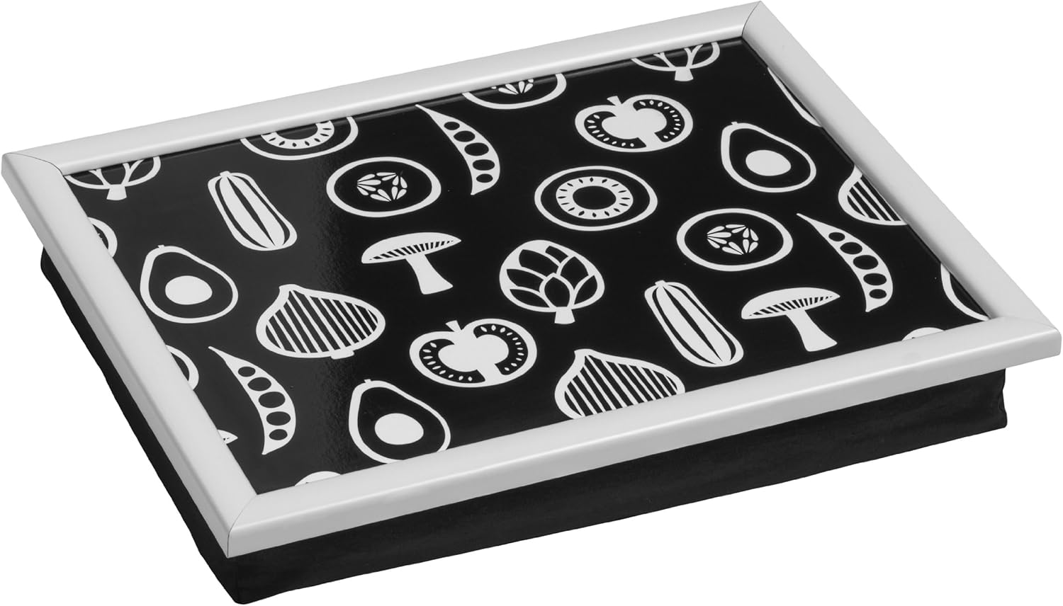 Plateau Repas Avec Coussin Intégré - Dimensions 43x32,5x8 Cm - Surface Effaçable - Idéal Canapé Ou Lit