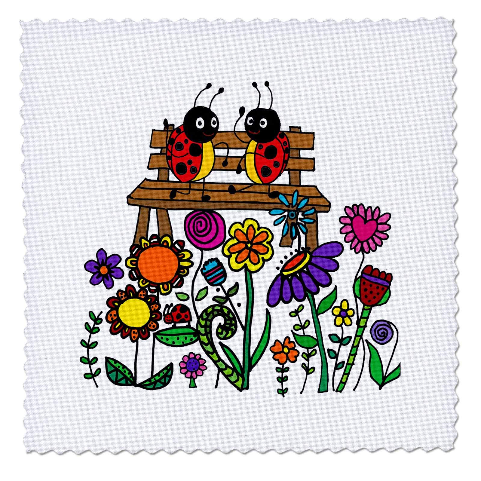 3dRose Quilt Square, Multicolor