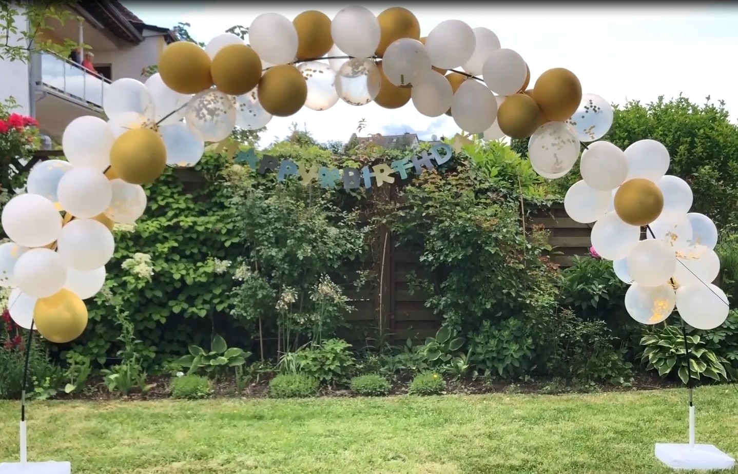 Chamvis Balloon Arch Kit, 9FT Height & 10FT Width Adjustable Balloon Arch Stand Frame Garland Stand: Wedding Baby Shower Birthday Photo Backdrop