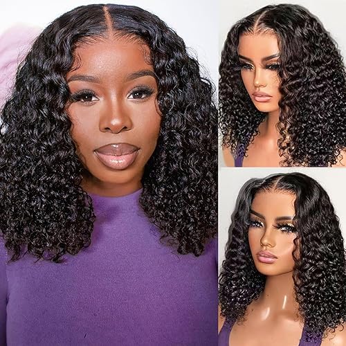 Deep Wave BOB Wig Human Hair 13x4 HD Curly BOB